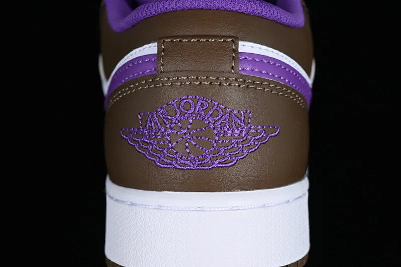 All categories Air Jordan Jordan series basketball shoes Air Jordan 1 Low G version pure original Air Jordan 1 Low "Palomino" AJ1 Joe 1 Mocha Purple Low-top cultural basketball shoes 553560-215